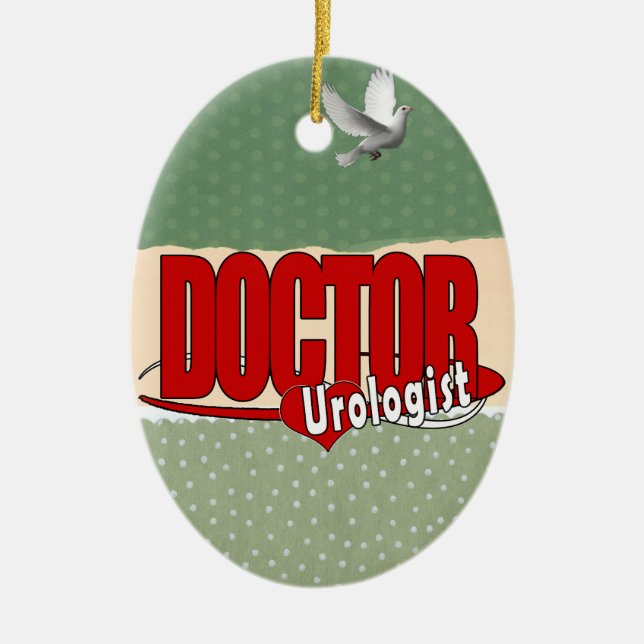 LOGO DOCTOR UROLOGIST CERAMIC TREE DECORATION (Front)
