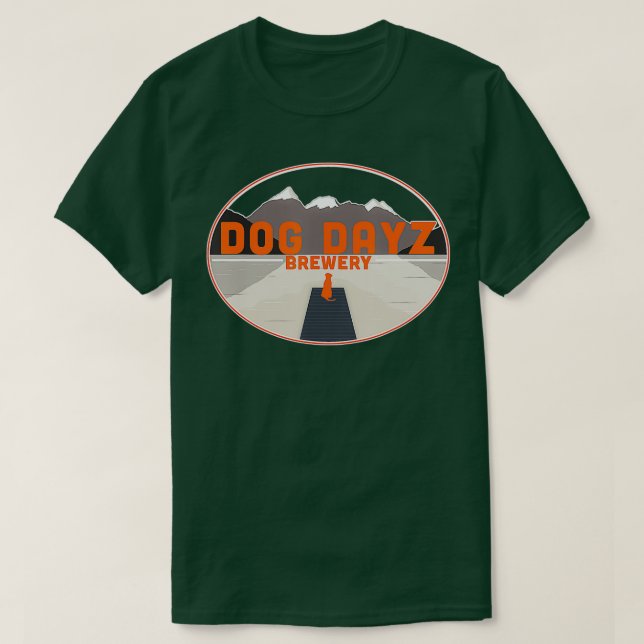 Logo Dog Dayz Brewery T-Shirt (Design Front)
