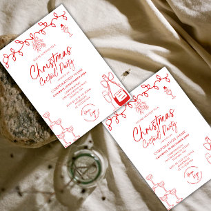 LOGO Doodle Corporation Christmas Coctail Party Invitation