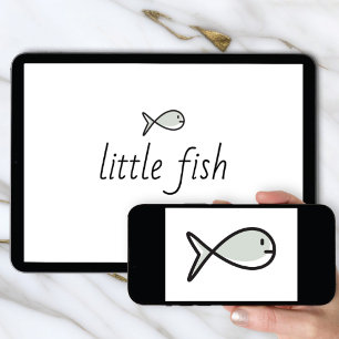 Logo Download   Little Fish Hand Drawn Icon Invitation