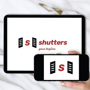 Logo Download Window Shutters and Monogram Invitation