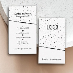 Logo Earring Display Card Abstract Design