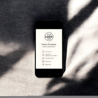 Logo Elegant Minimalist Digital Business Card