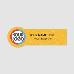 Logo Employee Magnetic your logo here business job Name Tag