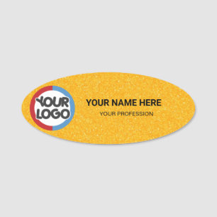 Logo Employee Magnetic your logo here business job Name Tag
