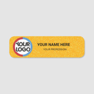 Logo Employee Magnetic your logo here business job Name Tag