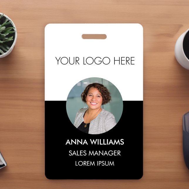 Logo employee round Photo ID ID Badge (Creator Uploaded)