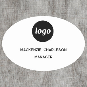 Logo Employee Staff Magnetic or Pin Name Tag