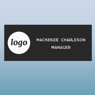 Logo Employee Staff Magnetic or Pin Name Tag