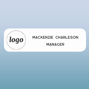 Logo Employee Staff Magnetic or Pin Name Tag