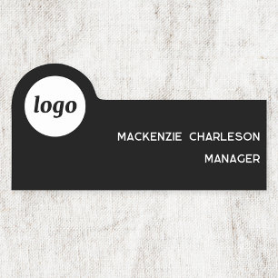 Logo Employee Staff Magnetic or Pin Name Tag