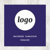 Logo Employee Staff Navy Blue Magnetic or Pin