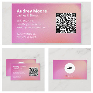 Logo Eyelash Modern Beauty Salons Makeup Business Card