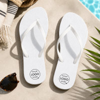 Logo Flip Flops | Custom Business Pool Beach Shoes