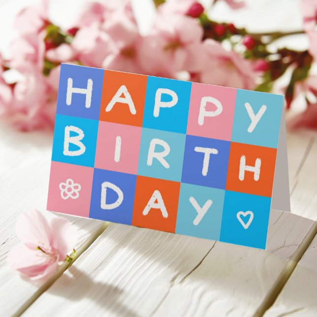 Logo Fun Colourful Simple Business Happy Birthday Card (Creator Uploaded)