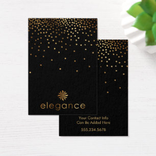Logo Gold Confetti Black Earring Holder Display