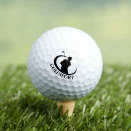 Logo Golf with Typography  Golf Balls