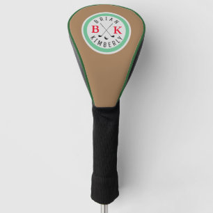 Logo GolfBall with his Name Golf Head Cover