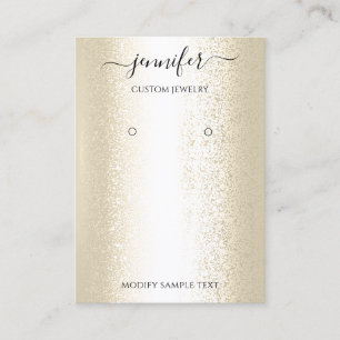 Logo Handmade Jewellery Card Sepia Gold