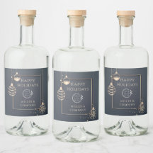 Logo Happy Holidays Christmas Corporate Modern