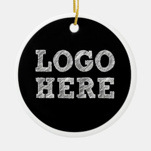 Logo Here Ceramic Tree Decoration