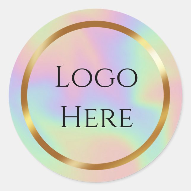 Logo Here  Classic Round Sticker (Front)