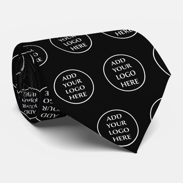 Logo Here Professional Business Company Corporate  Tie (Rolled)