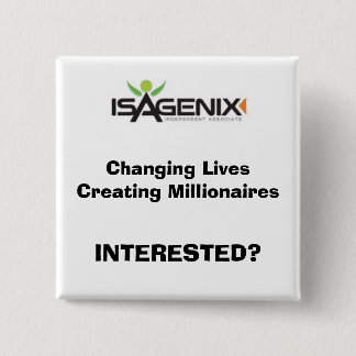 logo_independant, Changing LivesCreating Millio... 15 Cm Square Badge