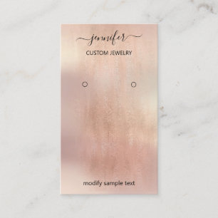 Logo Jewellery Card Social Media Rose Blush