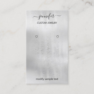 Logo Jewellery Card Social Media Silver Grey Shop