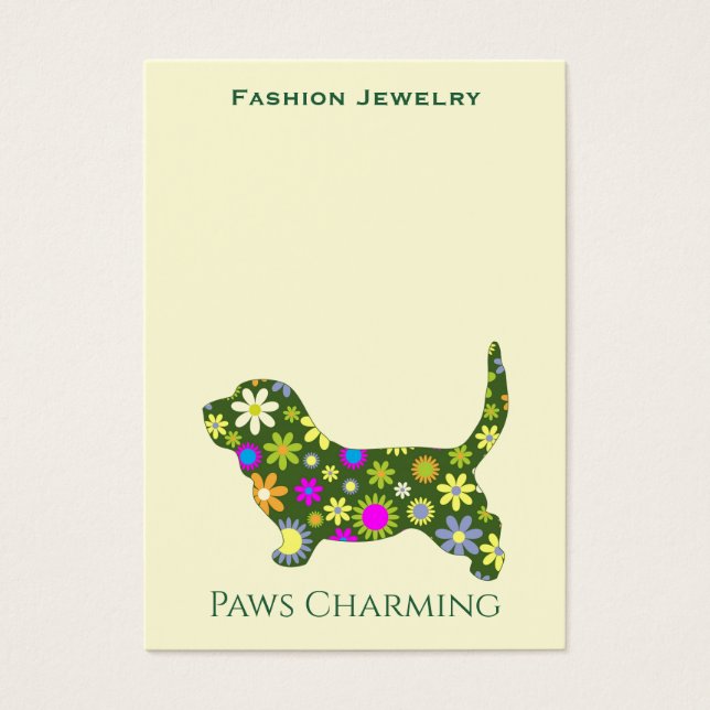 Logo Jewellery Display Cards to Punch (Front)