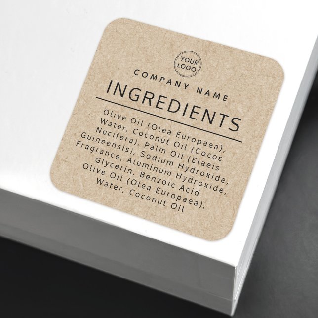 Logo Kraft look ingredient list product label (Creator Uploaded)