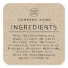Logo Kraft look ingredient list product label