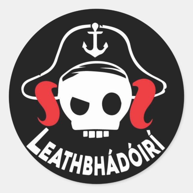 Lógó Leathbhádóirí Classic Round Sticker (Front)