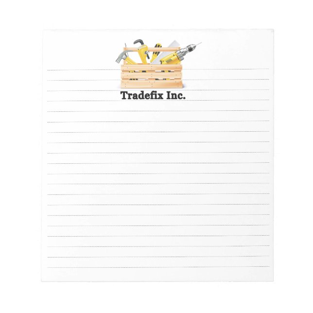 Logo Lined Notepad (Front)