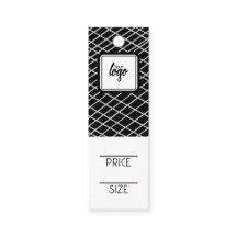 Logo Lined Pattern Personalised Price Tags
