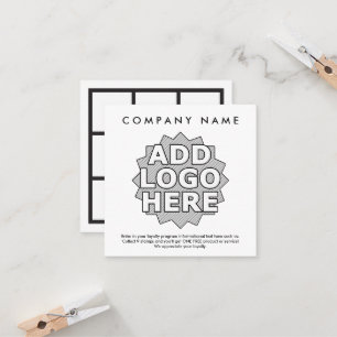 logo loyalty rewards square card