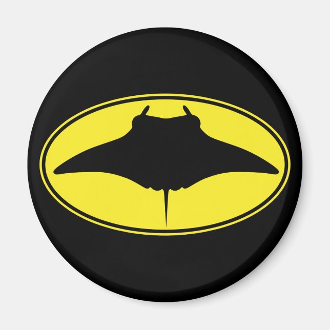 Logo Manta Ray Magnet (Front)