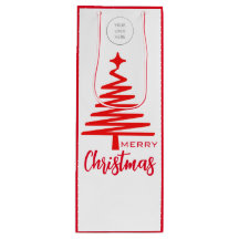 Logo Merry Christmas wine bag
