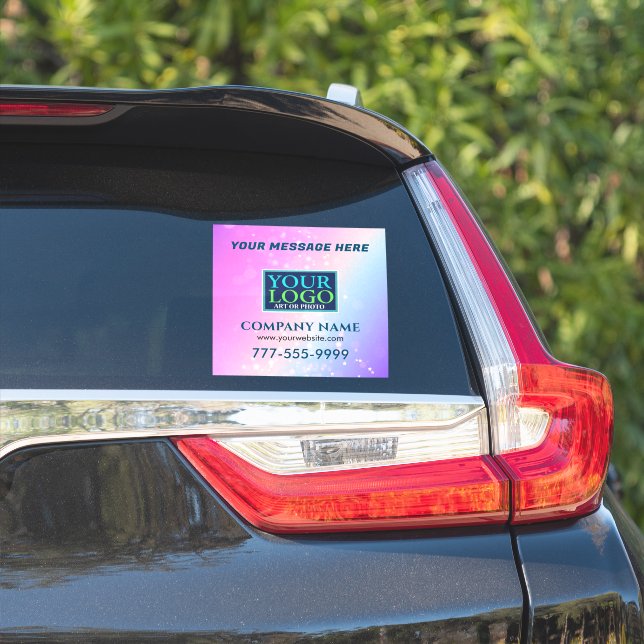 Logo, Message, Business Promo, Bokeh Star Design (Car Side)