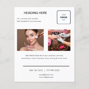 Logo Minimal Photo Business Marketing Flyer