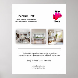 Logo Minimal Photo Business Marketing Poster
