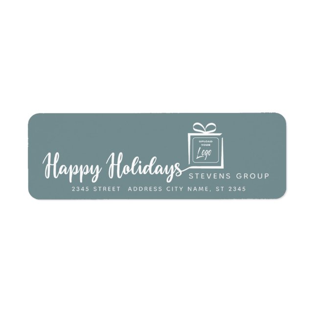 Logo Minimalist gift Happy Holidays (Front)