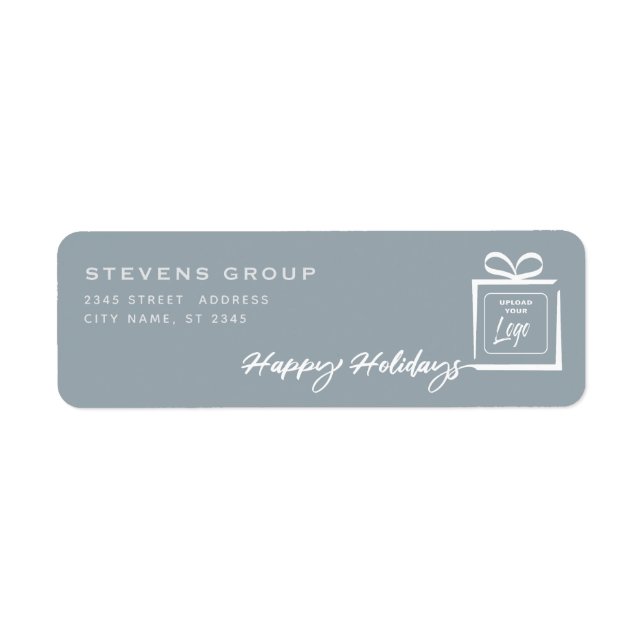 Logo Minimalist gift Happy Holidays (Front)