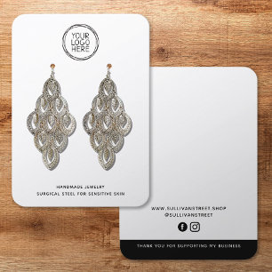 Logo Minimalist Jewellery Display Card
