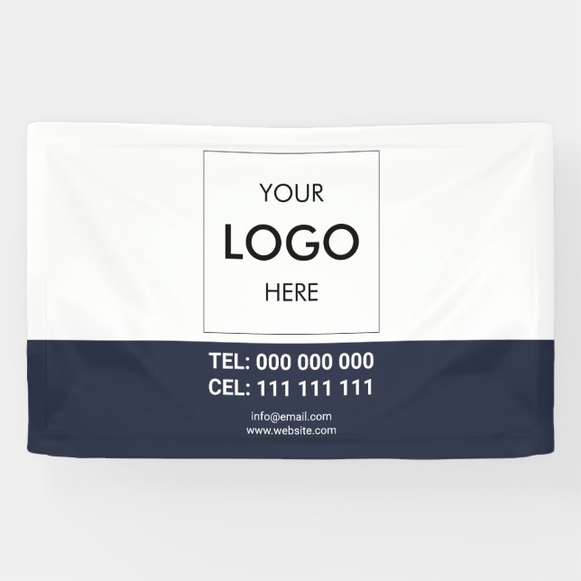 Logo Minimalist Modern Business Banner (Horizontal)