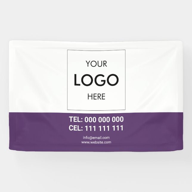 Logo Minimalist Modern Business Banner (Horizontal)