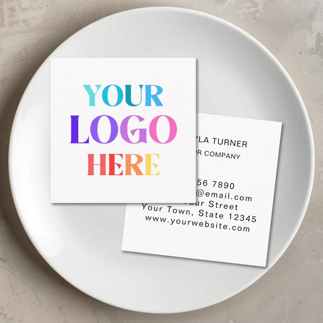 Logo Minimalist Square Business Card (Creator Uploaded)