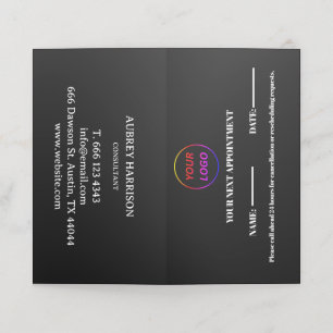 Logo Modern Professional Appointment Card