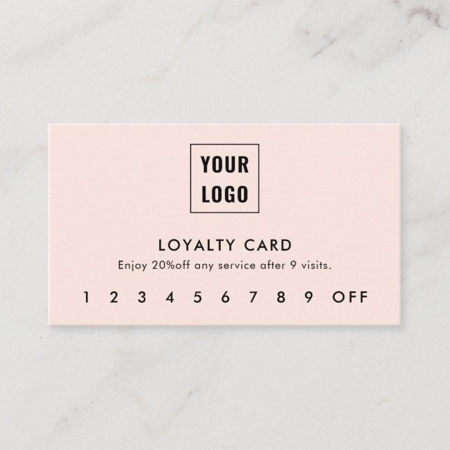 Logo Modern Professional Loyalty Card (Front)